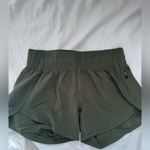 Barbell Olive Green Sunrise Runner Shorts